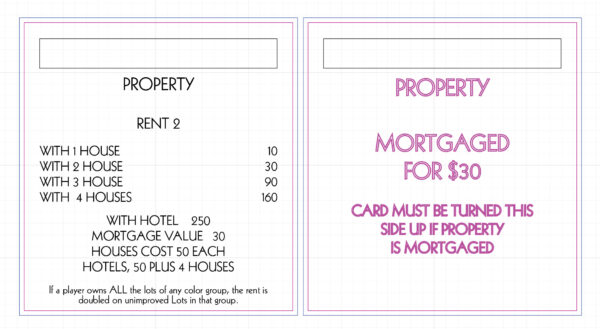 Laser Cut Monopoly Template - (Digital Download - ai, svg, pdf) - Image 8