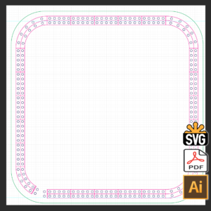 Square Cribbage Template – (Digital Download – SVG, AI, PDF) – Alien ...