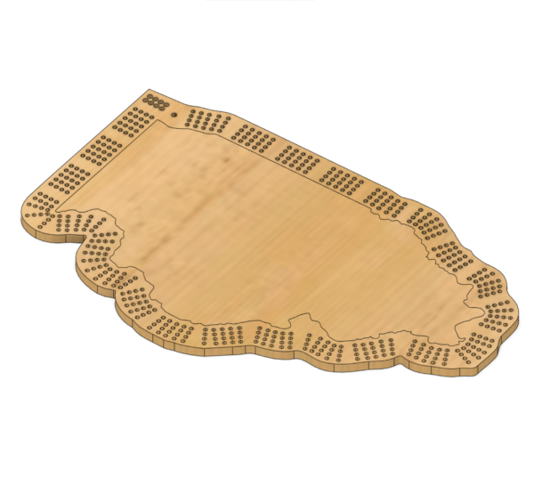 Illinois Shaped Cribbage Template - (Laser Ready Digital Download - AI, SVG, PDF) - Image 4